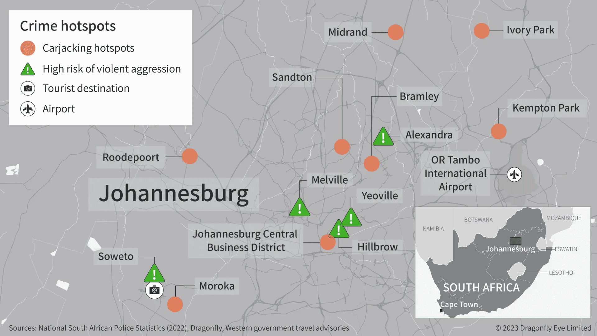 2023 04 24 Johannesburg Crime Hotspots 