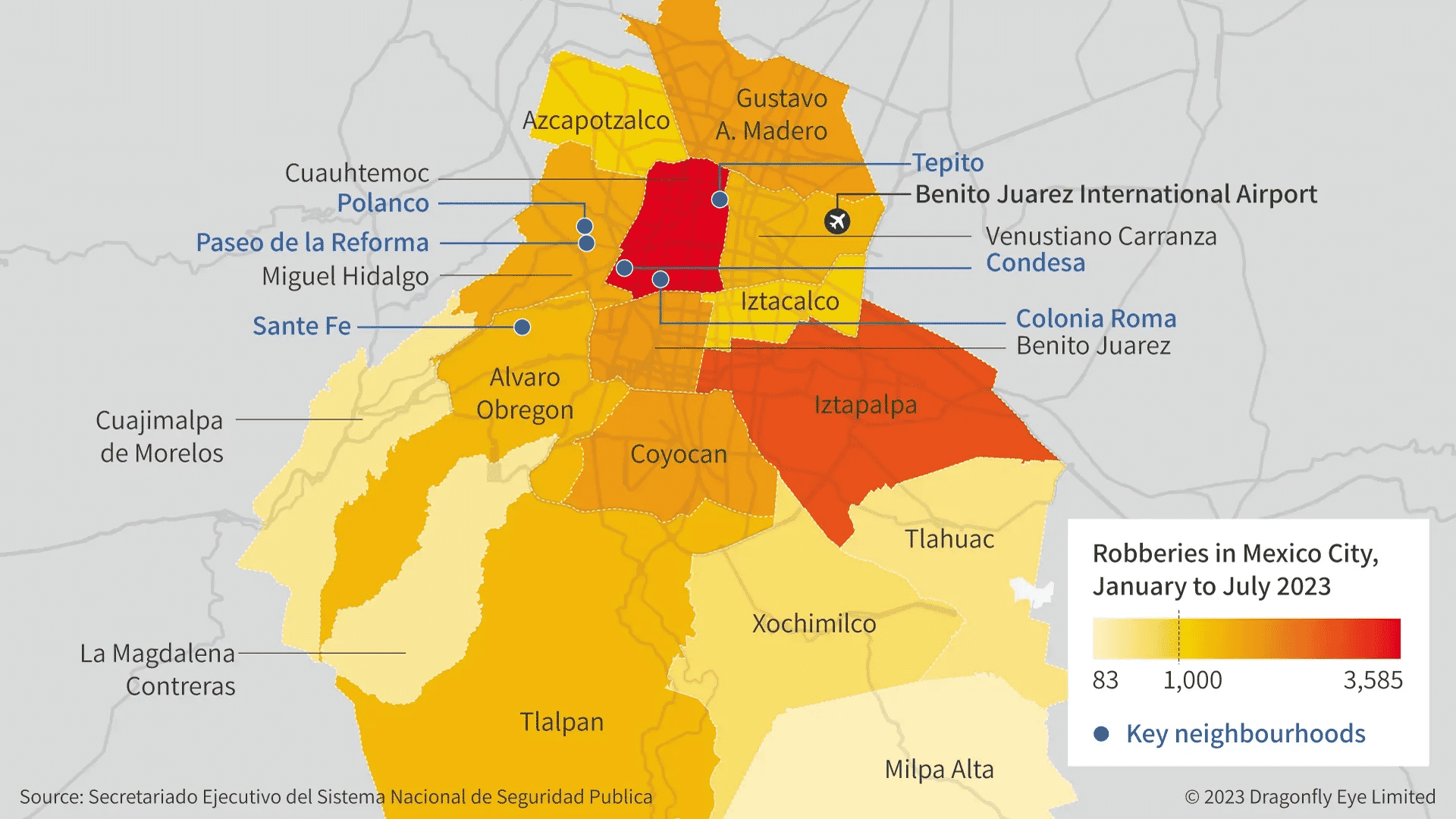 Mexico High Rate Of Robbery In Mexico City Dragonfly Intelligence   Mexico City Robberies 2023 